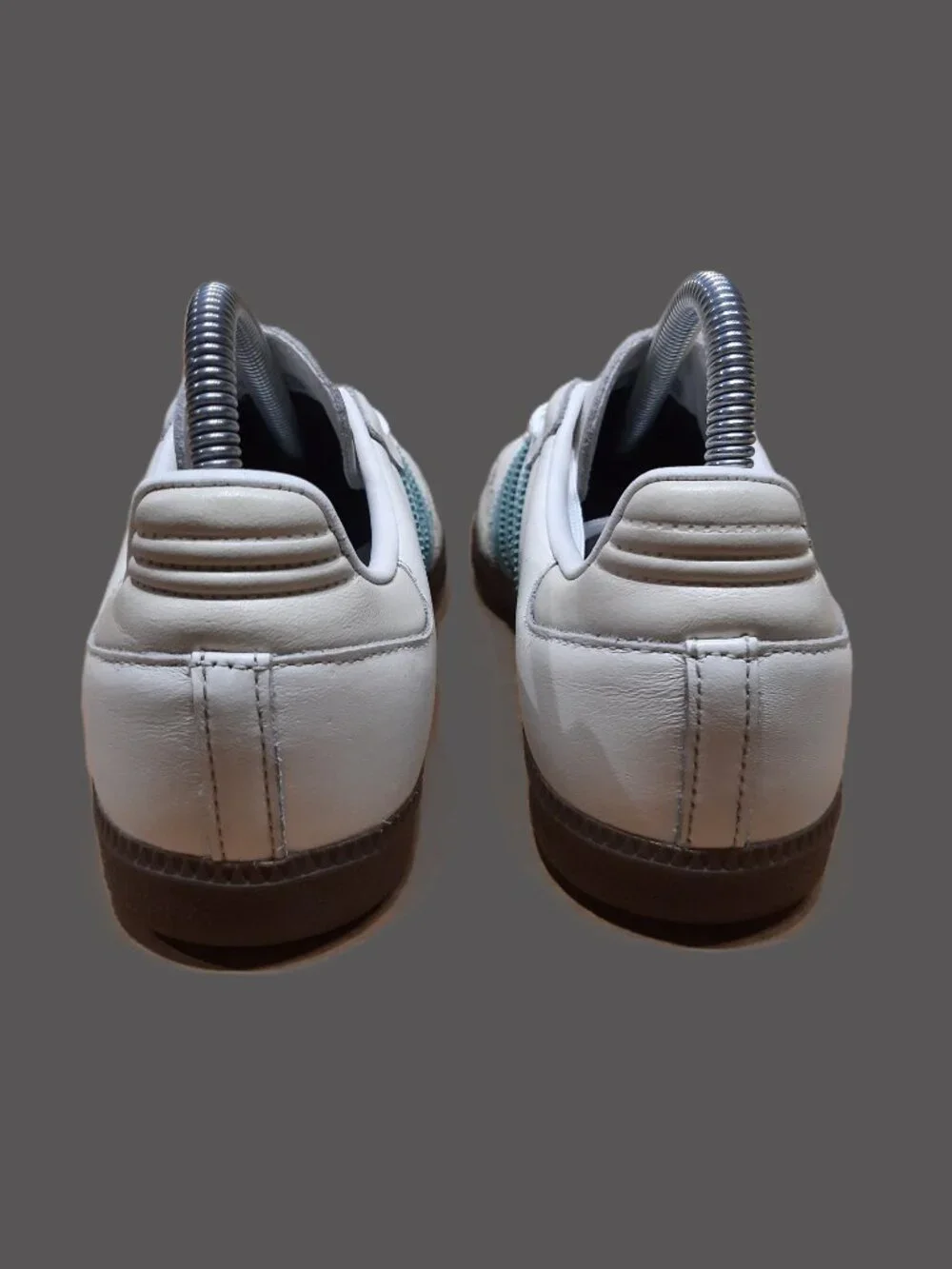 Adidas Samba Originals OG Womens Size 7.5 Ivory Green Brown Gum Sneakers (#2407) - Picture 7 of 14